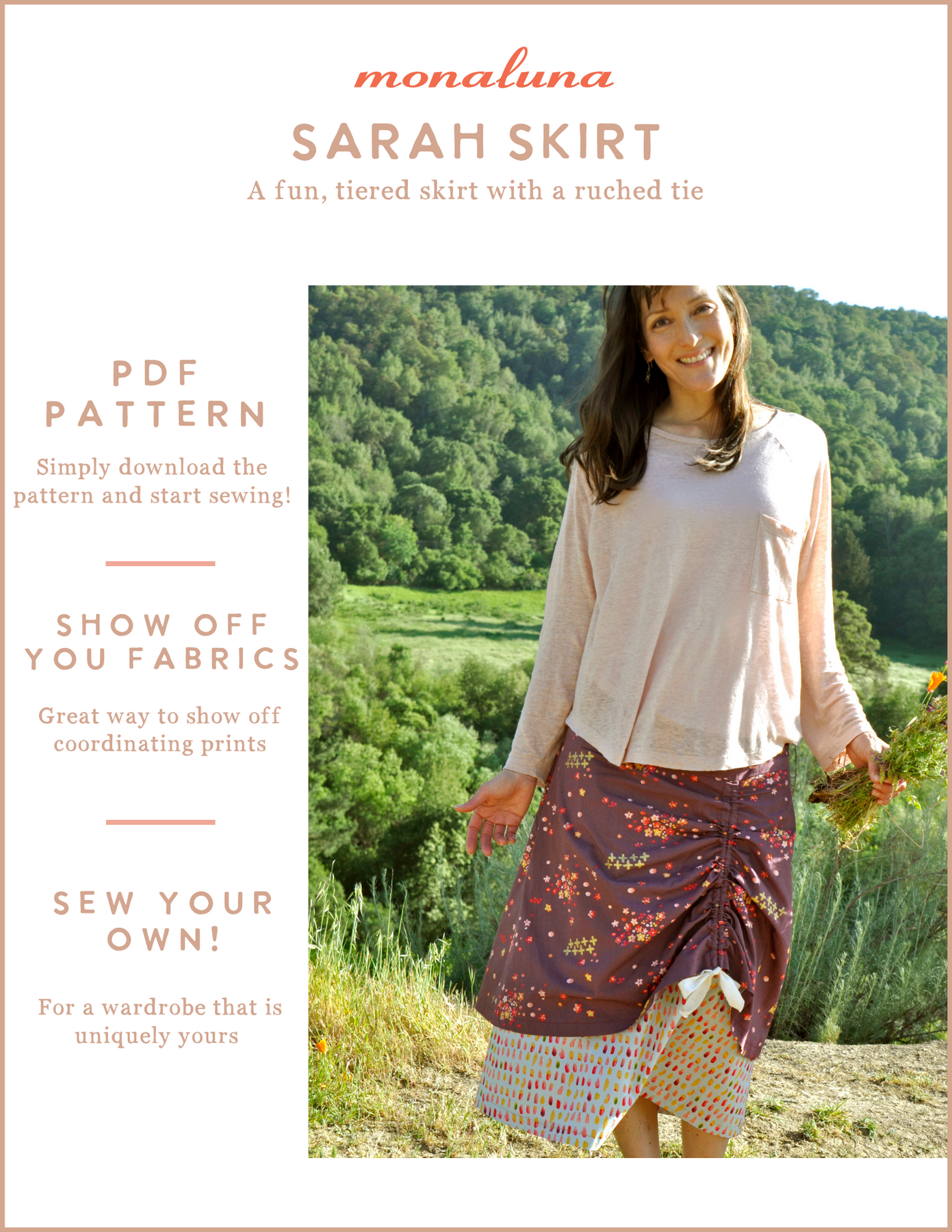 Tiered Dress & Skirt PDF Sewing Pattern - Dream On - Pattern Emporium